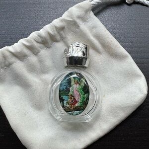 Empty Glass Lourdes Holy Water Bottle